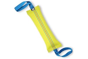 Bull Fit Boudin À Mordre Jouet pour Chien, 30 cm, 2 Anses, en Tuyaux De Lance À Incendie - Dummy Rouleau d'apprentissage Flottant - Robuste Boudin Mordant Chien