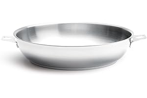 de Buyer 3493.28 POELE Twisty Tout INOX Ø 28CM, Acier Inoxydable, Argenté, 28 cm