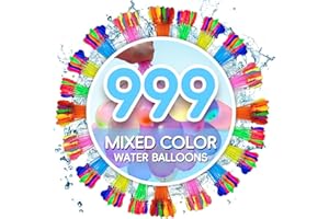 VIECHOES 999 pcs palloncini acqua autosigillanti,gavettoni acqua autosigillanti colorati, gonfiabili rapidamente in 10 secondi,Adatto per giochi d'acqua all'aperto, riunioni estive, feste in piscina