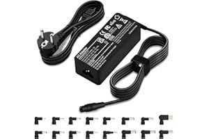 ZORUBUM Chargeur Universel 90W PC Portable Compatible avec HP, Dell, Acer, ASUS, Sam Sung, Le Novo, Sony, Toshiba, Fujitsu, IBM, etc. - 16 Embouts Inclus