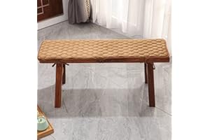 EN AyuL 2/3 Seater Bench Cushion Pads,Flannel Long Chair Seat Cushions Soft Bench Seat Cushion Pad for Garden Patio Home Indoor Outdoor (90x30cm,Coffee)