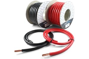 Autowiring Automotive Hi-Flex 240 Amp 35mm² 2 AWG Battery/Starter/Inverter/Welding PVC Cable Wire (Red, 2 Metre)