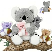 OUOZZZ Knuffelvarken Met 4 Babyvarkentjes – 23 Cm, Superzacht, Ritsbuik, Cadeau Voor Kinderen