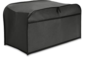 kwmobile Housse Compatible avec Grille-Pain 4 tranches - Housse de Protection intégrale 19 x 20,3 x 39,5 cm pour Grille-Pain - Gris foncé