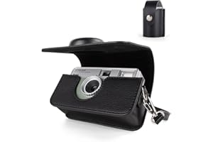 HIYQIN Funda para cámara Compatible con Kodak EKTAR H35/H35N/Ultra F9/Vibe 501F, Bolsa de Transporte de Cuero sintético y Estuche para Guardar películas (Negro)