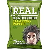 Real Crisps Hand Cooked Jalapeno Pepper Flavour 24 x 35g