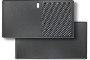 GFTIME 43 x 20,5cm Gusseisen Grillplatte für Enders Boston 3, Enders Monroe Pro 3, Proficook PC-GG 1058/1059, Charbroil Performance 2 & 3, Gas2Coal 330, Charbroil Advantage 225s, 1 Stück