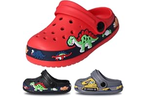 EDOTON Kinder Clogs und Pantoletten Weiche und Bequeme Gartensandalen Für Kinder Leicht rutschfest mit Niedlichen Muster Baby Hausschuhe （Unisex）