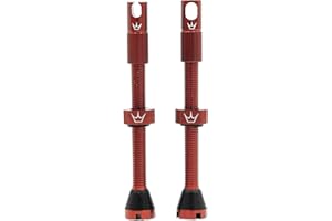 Peaty's X Chris King MK2 Tubeless Valves Presta - Integrated Spoke Key & Valve Core Removal Caps, Mountain Bike, Road & Gravel Bicycle Tyre, Insert Compatible, 7075 Aluminium - 42mm & 60mm