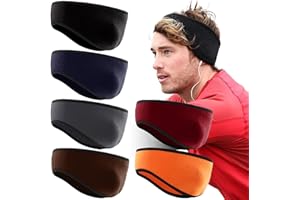 TYXHXTF 6PCS Winter Headband Ear Warmers, Full Cover Ear Muffs for Women and Men, Running Headband Winter for Outdoor Sports, Hiking, Cycling, Tennis, Jogging