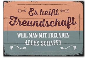 ‎LANOLU LANOLU Kühlschrankmagnete lustig- Es heißt Freundschaft- lustige Magnete mit Sprüchen und witzigen Motiven 8x5,5cm