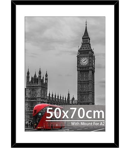 Pyramid Black Maxi Hold Picture/Photo/Poster Size 61x91.5cm-Plastic Frame and Safety Perspex Glazing, 61 cm x 91.5 cm : Buy Online at Best Price in KSA - Souq is now