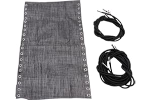 POHOVE Tela de repuesto para silla de gravedad cero, tela de repuesto para silla reclinable, tela de repuesto con cuerdas, tela de reparación plegable An-ti-Gravity para patio trasero, piscina, césped