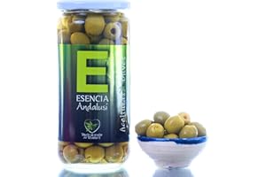 Aceitunas Manzanilla Sin Hueso Sabor Anchoa 700 Gr - Esencia Andalusí- Producto de Jaén (3 Unidades)