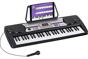 McGrey BK-5410 54 Tasten Keyboard inkl. Mikrofon zum Mitsingen (ideal für Kinder und Einsteiger, extra großes LCD-Display, 255 Sounds und Rhythmen, umfangreiche Lernfunktion, Kopfhöreranschluss)