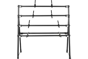 QUIK-LOK QUIK LOK - MKS4 Support Multiple en Aluminium pour 4 Claviers, Couleur Noir