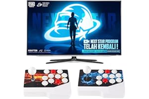 TIMITS Pandor`a Box Arcade, 10000 Giochi, Giochi Retrò, 2-4 Giocatori, Compatibile con Giochi 3D per PC, Proiettore e TV 1280x720P. Lunghezza totale cm (Box.)