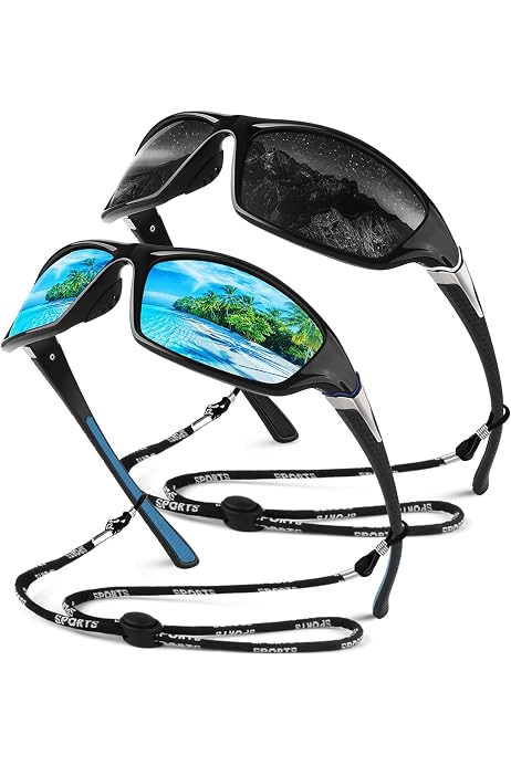 HUBO SPORTS Fahrrad-Sonnenbrille – Mit 5 Austauschbaren Gläsern, Polarisiert, Für Radfahren & Outdoor