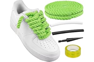 ENDOTO Grube sznurowadła do Air Force 1 butów, grube skręcone okrągłe sznurowadła bawełniane z akcesoriami DIY do butów sportowych AF Rope Shoelaces