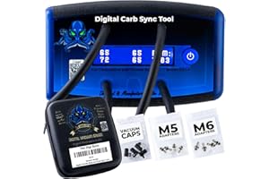 The Digi Sync - Throttle Body & Digital Carb Sync Tool | Carburetor Synchronizer | Balancer | Vacuum Gauge | Peaking Manometer Tune | NOT carbtune Motion pro syncpro Alpha Moto (TDS-104)
