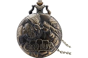 CokinkiDs Pocket Watch Quartz Pocket Watch for Men Planet Dial Necklace Pocket Watch Gift