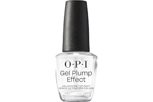 Top Coat Effet Gel OPI Gel Plump – Fini volumateur ultra brillant, protège les ongles sans lampe UV. Résultat gel garanti en un seul geste. Flacon 15 ml.