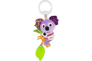 LAMAZE Mini Clip and Go Koala Baby Toy, Clip On Baby Pram Toy and Pushchair Toy, Newborn Sensory Toy for Babies Boys and Girls from 0 to 6 Months
