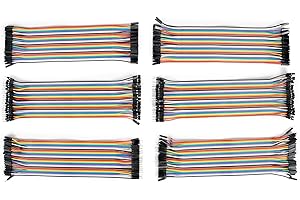 Jumper Wires,Yakomon 240pcs Dupont Wire Breadboard Jumper Wires Female to Female/Male to Female/Male to Male,Multicolored Jumper Cables Kit for DIY (6 * 20cm MF/MM/FF)