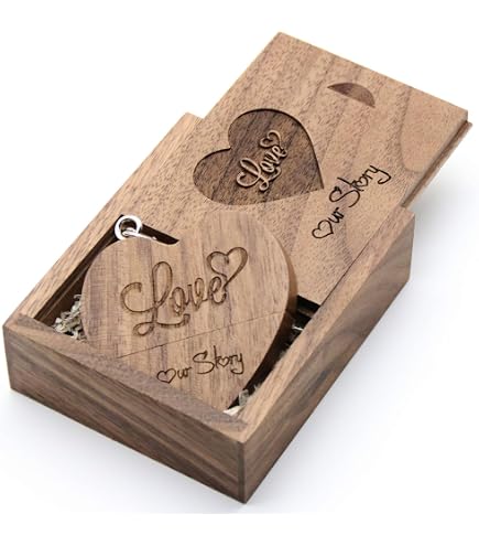 Chiavetta USB 2.0 In Legno Personalizzata 16GB – Incidi Nome, Foto O Logo, Nuova