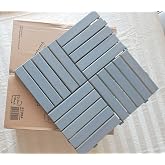 Akasya Ahşap Yer Karosu, GRİ 30x30 cm, 10'lu Paket, 0.9 m&sup2; Yer Kaplama
