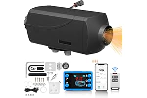 YIDON Diesel Heater 8KW, 12V Portable Parking Night Diesel Heater, with LCD Monitor, Bluetooth Remote Timing Control,Quiet Fast Preheating and Defrost,10L Fuel Tank, for Trucks/RV/Boat/Bus/Campervans