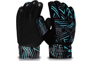 BEAST RAGE Gants de Gardien de But pour Enfants, garçons, Filles,Gants de Gardien de But de Football, Paume antidérapante en Latex 4MM,adhérence Accrue