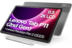 Lenovo Tablet P11 (2. generacji) | wyświetlacz dotykowy 11,5" 2K | MediaTek Helio G99 | 4 GB RAM | pamięć 128 GB | Android 13 | szary | w zestawie Lenovo Precision Pen 2