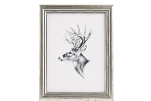 WOLTU Marcos de Fotos de Madera Maciza 20x25 cm, Marcos de Foto para Pared o Mesa, Marco de Póster en Vertical y Horizontal para Decoracion, Plata