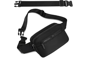 AIRCBC Sac Banana Femme Homme Sacoche Ville avec Ceinture allongée de 30 cm Imperméable Sac à Taille et 4 Poches pour Randonnée Cyclisme Balade Ville Festival Vacances Voyage Camping Outdoor Sport