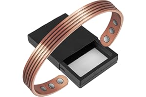 My Pet Elephant Hombres y Mujeres Simple Rojo Cobre Abierto Pulsera Retro Magnética Energía Cobre Pulsera