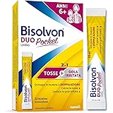 Bisolvon Duo Pocket Lenitivo Sciroppo in Bustina Contro Tosse e Gola Irritata, per Adulti e Bambini (12 Bustine Monodose)