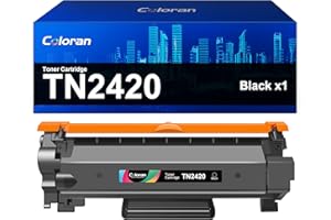 COLORAN TN2420 Toner Cartridge Compatible for Brother TN2410 TN-2410 for Brother MFC-L2710DW HL-L2350DW DCP-L2530DW HL-L2370DN DCP-L2510D HL-L2375DW HL-L2310D MFC-L2730DW L2550DN MFC-L2710DN MFC-L2750DW Black