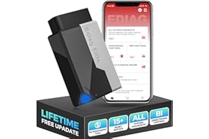 ‎KINGBOLEN KINGBOLEN EDIAG Elite OBD2 Diagnosegerät Bluetooth,Auto Auslesegerät mit Vollständige System,15 Resets und Aktiver Test, Fahrzeugleistungstest für iPhone & Android,FCA und Can FD,Lebenslange Updates.