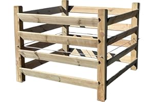 LOGGYLAND Bois Compost Bio - Composteur avec tirant