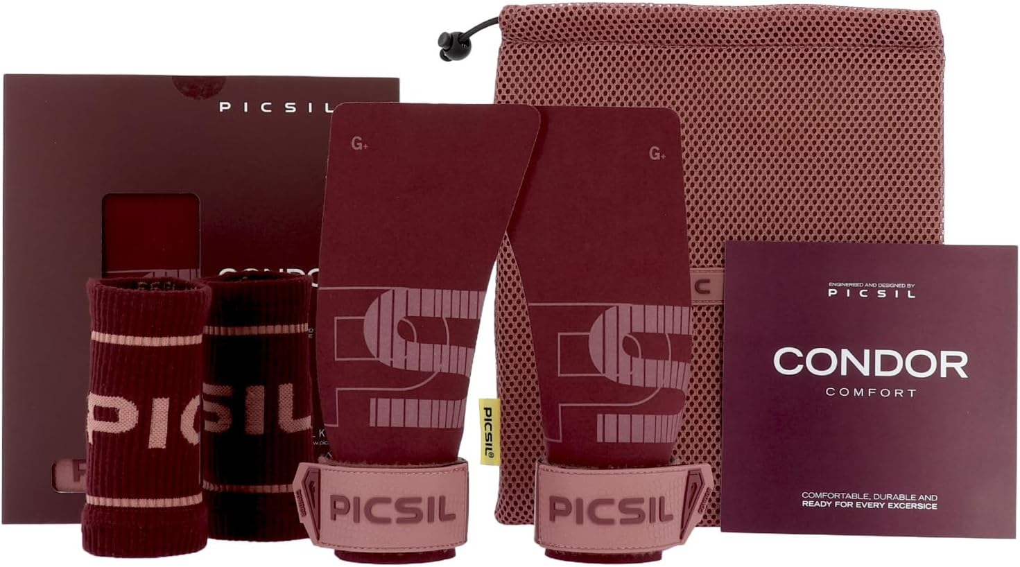 PICSIL - Calleras Condor | Uso con Magnesio | Gran Protección Comodidad y Agarre | para Cross Training Calistenia y Gimnasio | para Todos los Atletas y Niveles