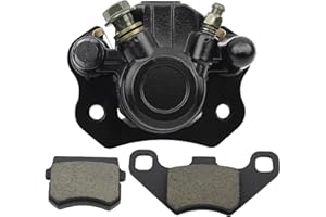 PowerMotor Generic Bremssattel Vorne Hydraulische Scheibenbremssattel Kit mit Bremsbelägen Ersatz für 50ccm 70ccm 90ccm 110ccm 125ccm 150ccm 200ccm ATV Quad Go-Kart Coolster Taotao Roketa Sunl Kazuma