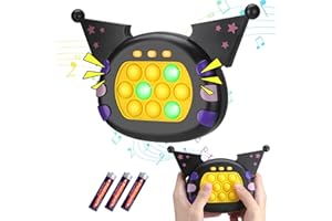 VOFOLEN Pop It Game Fidget Toys for Kids Light Up Pattern Popping Games with Music Quick Push Game Sensory Toys Puzzle Pop Bubble Game Controller Machine for 4 5 6 Year Old Boys Girls Gifts(Battery included)