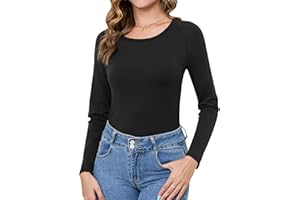 Terecey Maglia Termica Donna a Maniche Lunghe Intimo Termico Invernale Magliette Termiche Girocollo Sottogiacca Traspirante Maglia Intima Termica Caldo S-3XL