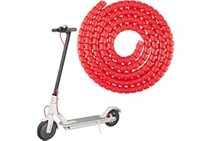 Atuka Cable Espiral de Scooter Rojo para Xiaomi m365 / Pro Scooter Ninebot Accesorios de Tubo de línea de Freno no tóxicos Tubo de enrollamiento Resistente Cable ignífugo Scooter