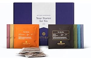 Artisan Coffee Co. Starter for Six Coffee Bag Taster Collection, Gift for Coffee Lovers, 2 x Coffee Bags of Each of Our Flavourful Characters, 100% Arabica Coffee