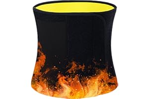 Nifogo Faja Reductora Neopreno Hombre y Mujer Trimmer de Cintura Efecto Sauna Cinturón de Sudor,Cinturón de Fitness para acelerar la pérdida de Peso,Faja Reductora Adelgazante para(Negro)