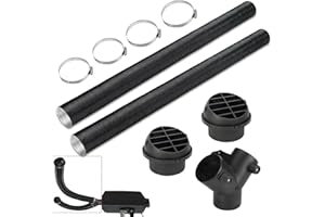 JXAXD 75mm Auto Heizung Rohr Kanal, Y-Rohr Diesel Standheizung Zubehör, warmluftschlauch 75mm, für Standheizung Luftheizung Dieselheizung Auto Wohnwagen Wohnmobil Caravan Campervan, B