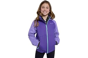 Mountain Warehouse Torrent Kids Waterproof Rain Jacket - Taped Seams Raincoat, Lightweight, Breathable, Girls & Boys - Autumn, Winter, Wet Weather