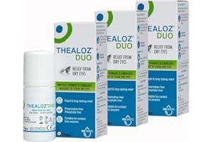 THEA PHARMA Thealoz Duo Eye Drops | Preservative-Free | Rapid Relief for Dry, Tired, Sore Eyes | Contact Lens Friendly | 3 PACK |10ml (900 Drops)